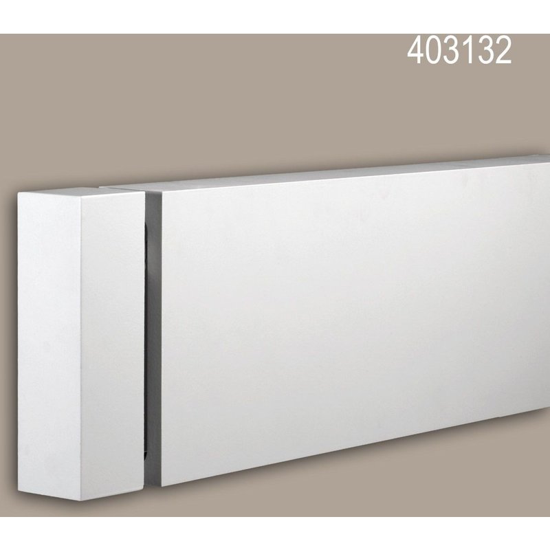 Élément d'aboutement Profhome 403132 Moulure exterieure Élement décorative Élément de façade design moderne blanc