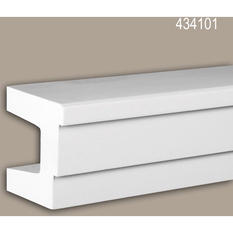 Architrave Profhome 434101 Profil de façade Moulure décorative Moulure exterieure design moderne blanc 2 m