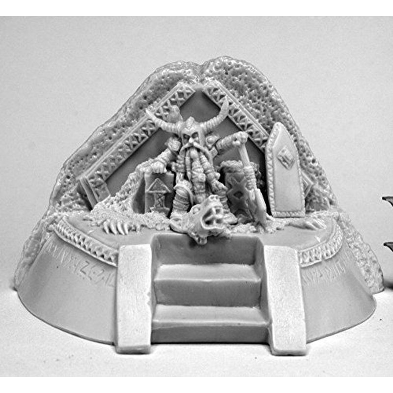 Reaper Miniatures 77570 Dwarf King On Throne Bones Miniature