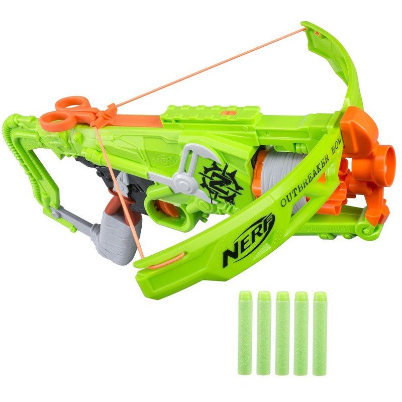 Nerf B9093eu40) Zombie Grève Outbreaker Bow Blaster, Multi Color