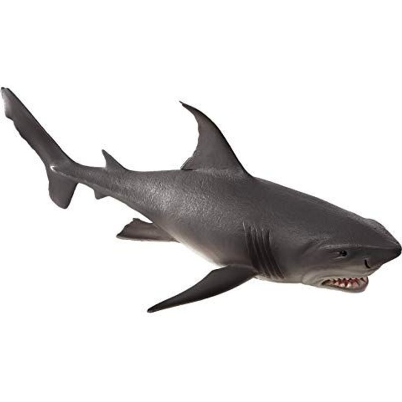 Mojo Large Great White Shark Realistic International Wildlife Toy Replica Hand Painted Figurine