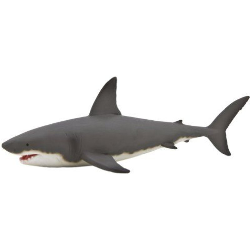 Mojo Great White Shark Realistic International Wildlife Toy Replica Hand Painted Figurine