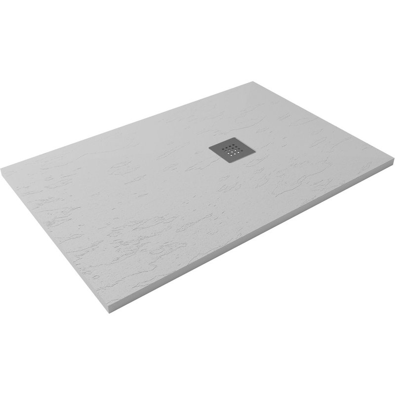 Receveur de douche extra-plat CLASIC Pizarra 80x100 Blanc Casse