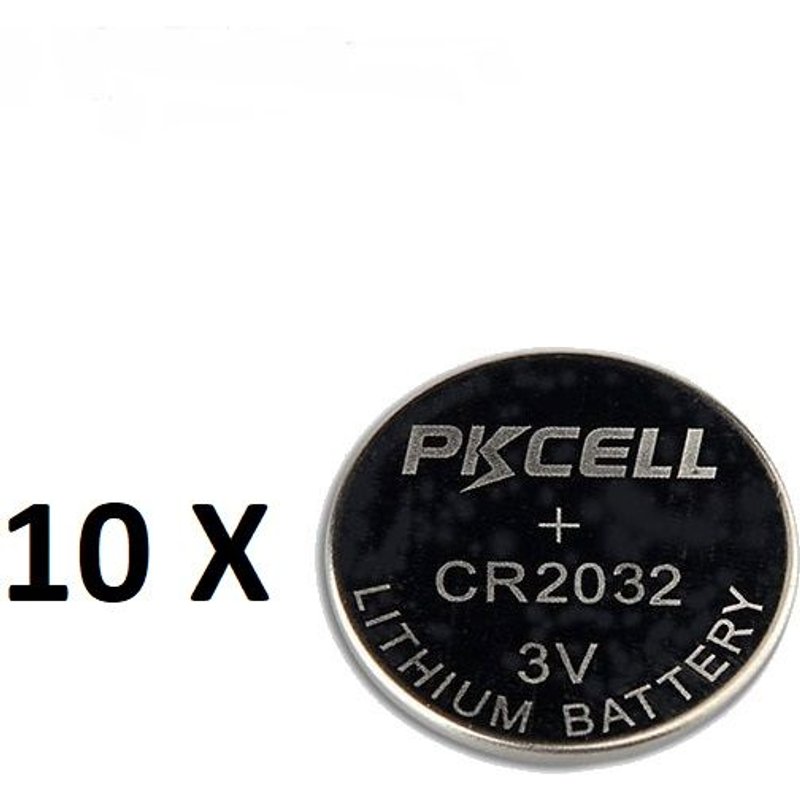 10 X Pile Bouton lithium plate CR2032 3V pour Montre 3 volts