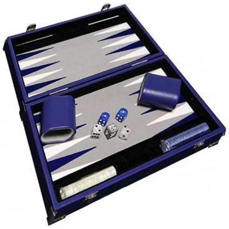 Backgammon Prestige 30 Cm Bleu
