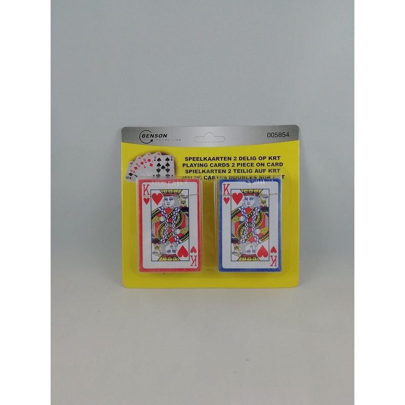 Lot De 2 Paquets De 54 Cartes À Jouer Jeu Poker Bridge Rami Bataille