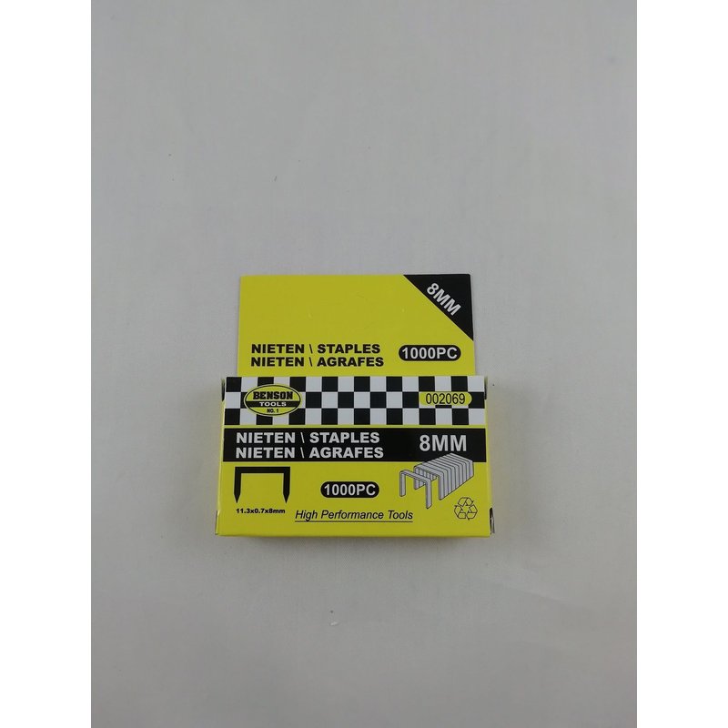 Boîte de 1000 Agrafes 26/8 8 mm pour Agrafeuse de Bureau Standard Recharge