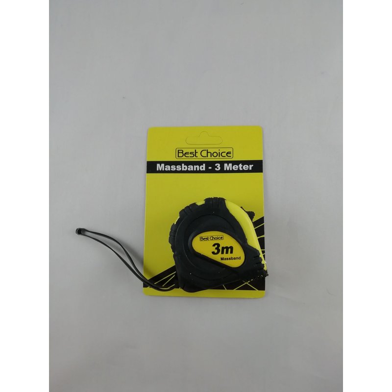 Rouleau à Mesurer Mètre Ruban Professionnel Longueur 3M Mètres Mesure Bricolage Jaune