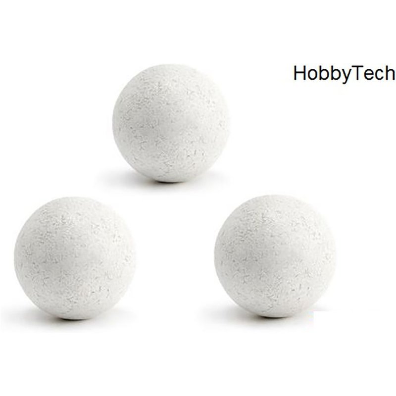 Lot de 3 Balles de Babyfoot en liège Blanc HobbyTech