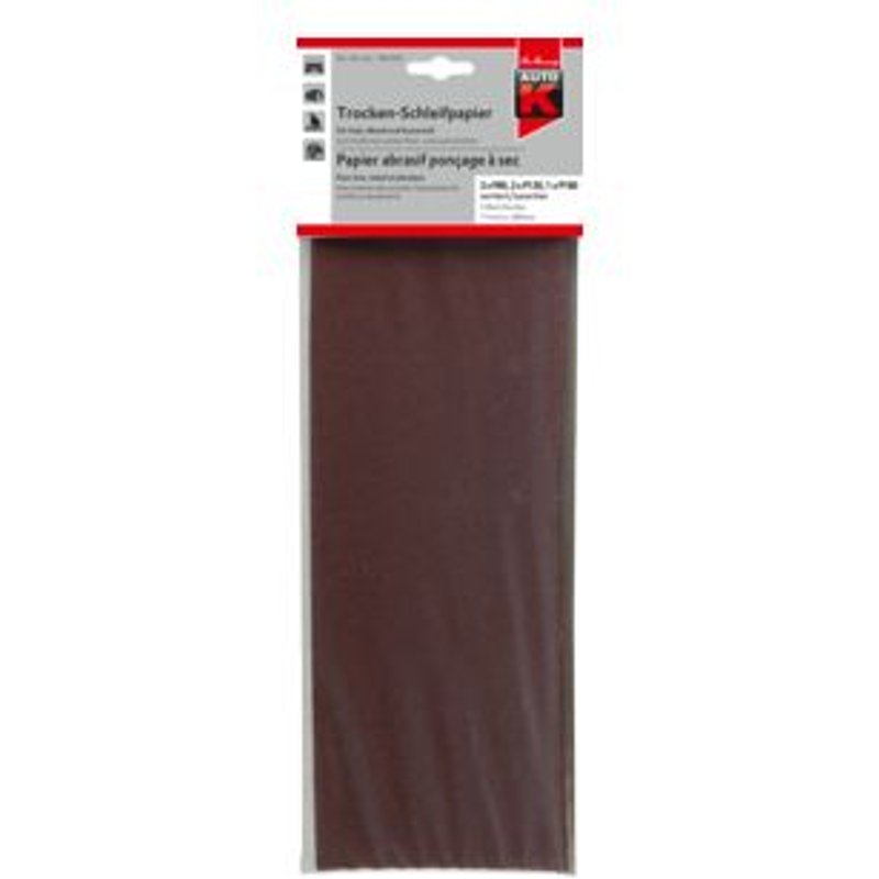 Papier abrasif Ă sec Auto-K P60 (115x280mm)