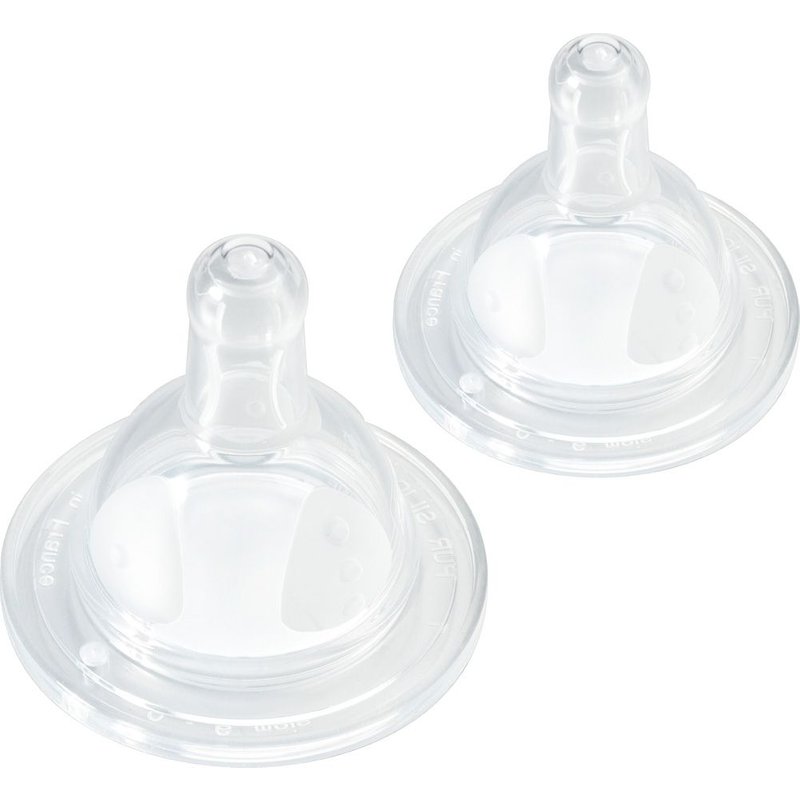 Lot De 2 Tétines Initiation+ 3 Vitesses Débit 2 Silicone