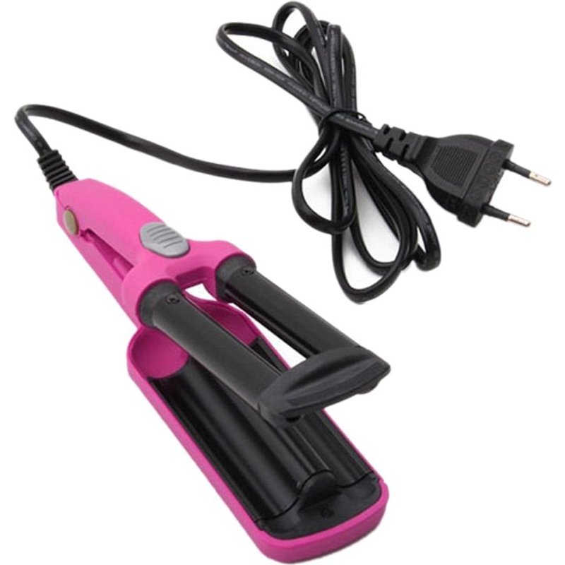 Mini CeRamique Bigoudis Fer Vague Baguette 3 Barils Fer Fer Plat CeRamique Cheveux Outils Professionnel Pince à Sertir Cheveux Bigoudi Ha