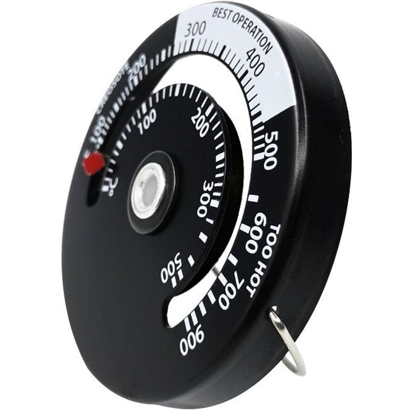 1 PieCes ChemineE ThermomeTre Bois Poêle à Bois Tuyau Feu Conduit Chauffage En Alliage D'aluminium De Haute Qualite