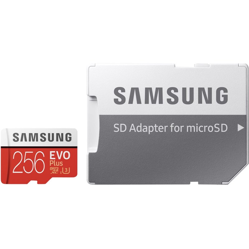 Samsung EVO Plus MB-MC256G - Carte mémoire flash (adaptateur microSDXC vers SD inclus(e)) - 256 Go - UHS-I U3 / Class10 - microSDXC UHS-I