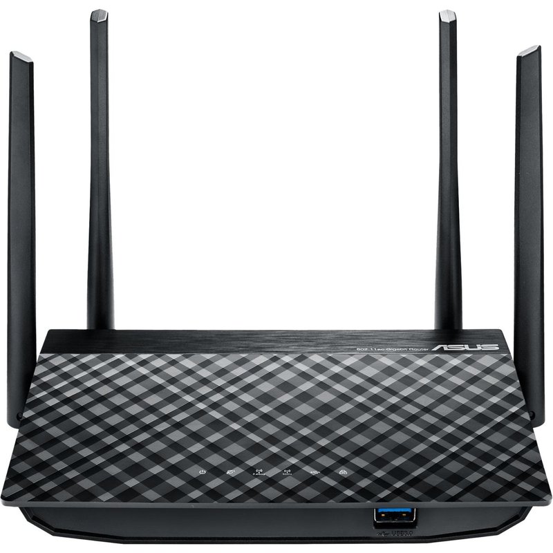 ASUS RT-AC1300G PLUS - - routeur sans fil - commutateur 4 ports - 1GbE - Wi-Fi 5 - Bi-bande