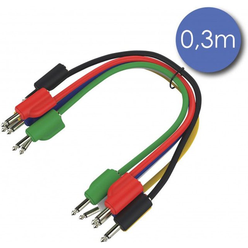 Power Acoustics Cab 2211 - Câble 0,3m - MINI JACK MONO Mâle - GIGOGNE Femelle