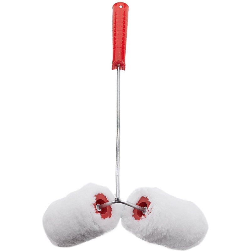 Pinceau Rouleau Double Rouleau De Peinture Peint Garde-Corps Coin Outil De Peinture Il Suffit D'utiliser La PoigneE Pour Utiliser Le Double Rouleau De Peinture