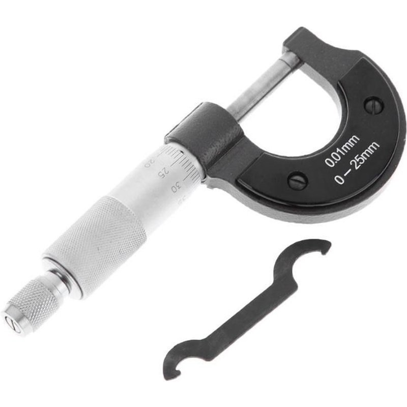 Micrometre exterieur 0-25mm/0.001mm jauge Vernier pied à coulisse outil de mesure jauge de precision metre en acier au carbone outils de mesure