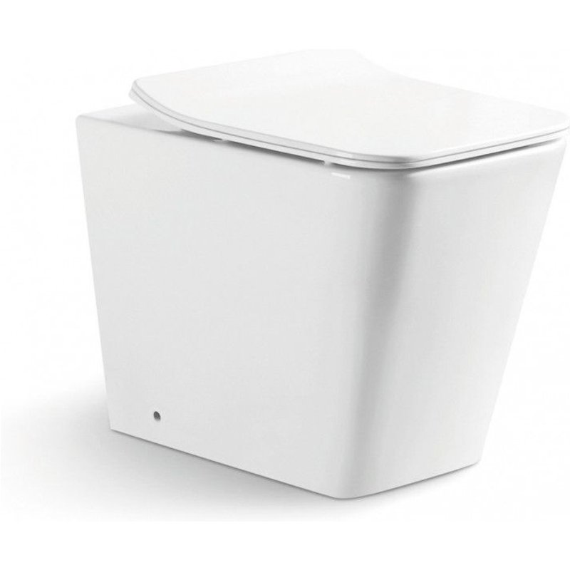 WC À POSER EN CÉRAMIQUE SANS REBORD ROCK