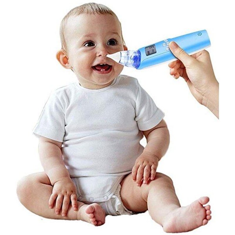 Mvi Dispositif D'aspiration Nasale Electrique Pour Bebe-Nettoyant Nez À Pôles Et Ventouse Nez-Reglages Reglables Et Embouts Reutili