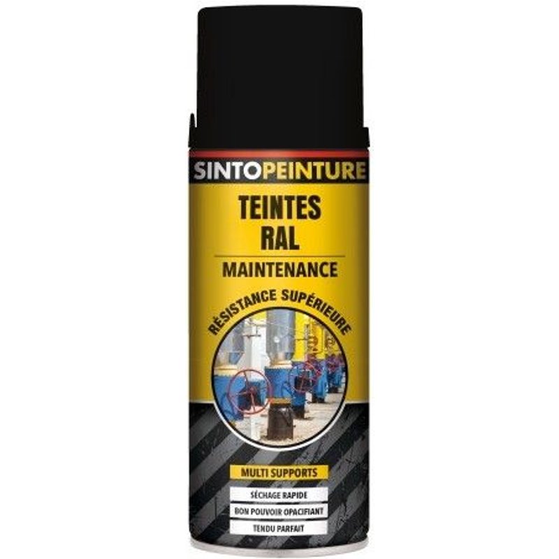 Bombe de peinture antirouille - multi supports - 400ml - anthracite 7016 SINTO