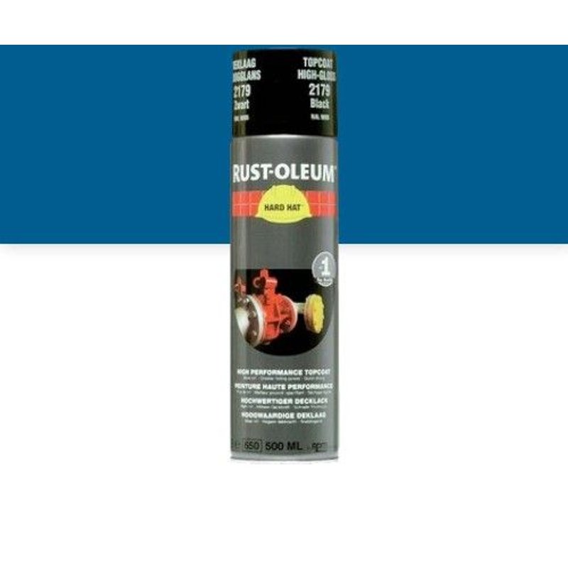 Peinture aérosol bleu sécurité Hard Hat Rustoleum 2124 RUST-OLEUM
