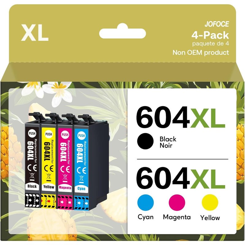 604xl Cartouches d'encre Compatible pour Epson 604 XL pour Epson Expression Home XP-2200 XP-2205 XP-3200 XP-3205 XP-4200 XP-4205,Workforce WF-2910 WF-2930 WF-2935 WF-2950 (Paquet de 4)