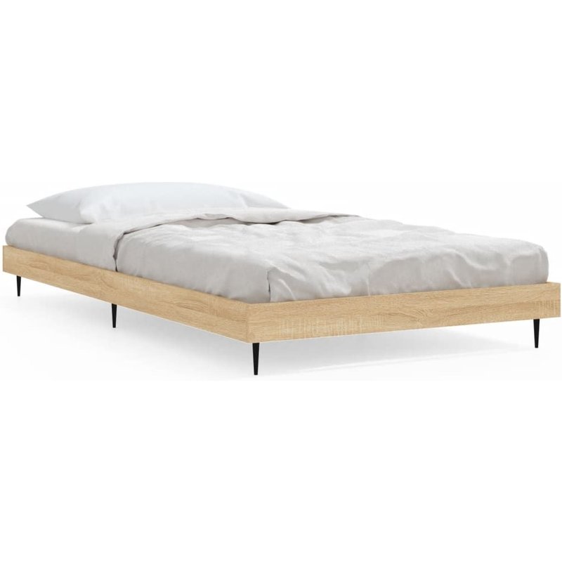 Vidaxl Cadre De Lit Chêne Sonoma 100x200 Cm Bois D'ingénierie