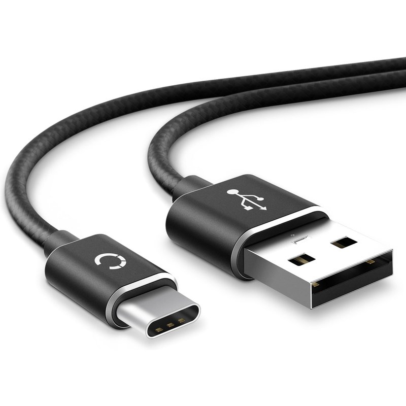 Câble Data pour Fairphone 3 / 3 Plus - 1m, 3A Câble USB, noir