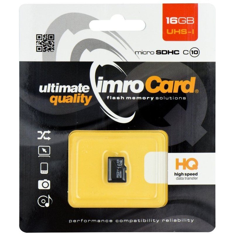 Carte Mémoire Imro® microSD 16GB / Class 10 UHS