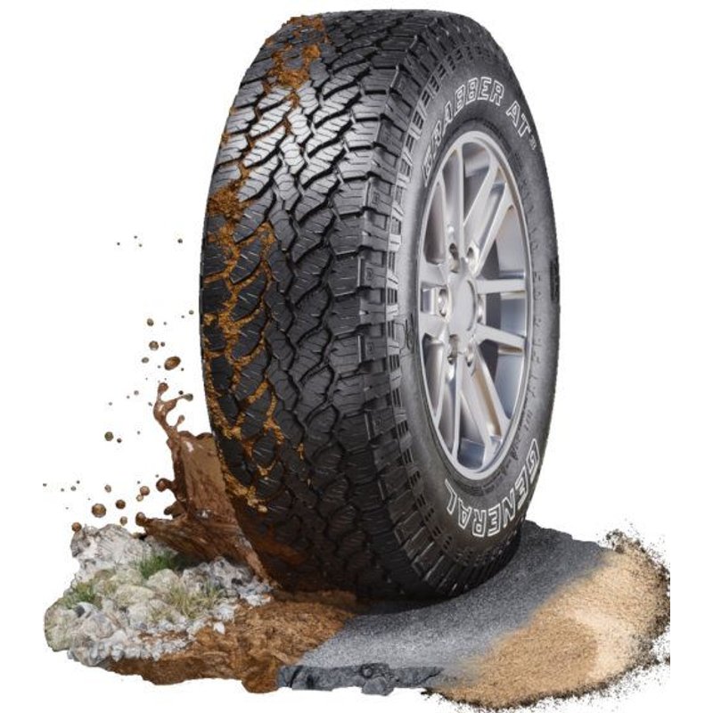 Pneu General GRABBER AT3 ( 265/70 R16 112H, avec rebord protecteur de jante )