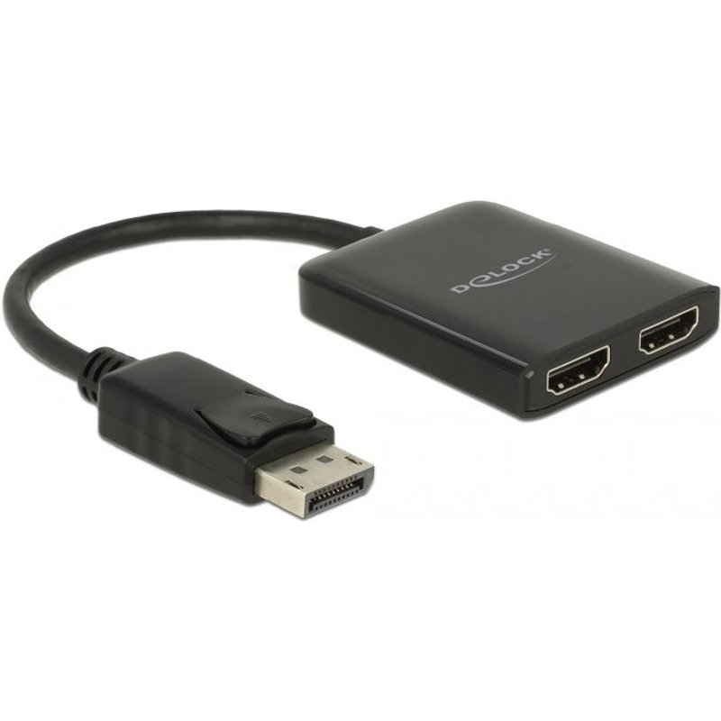 Delock 87769 Répartiteur Vidéo Displayport 2x Hdmi