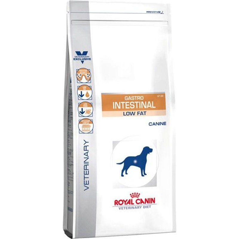 Croquettes Gastro Intestinal Low Fat Chien Sac 12 Kg - Veterinary Health Nutrition