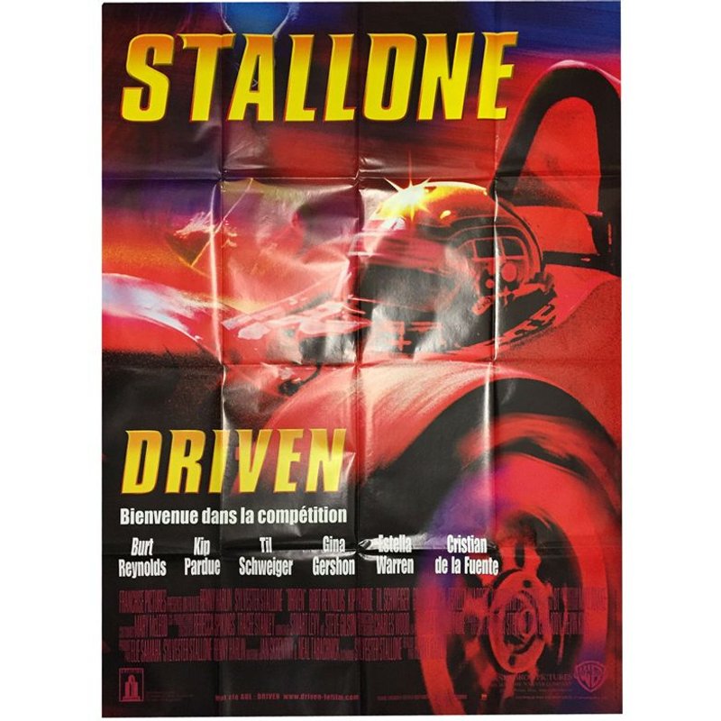 Driven - Véritable Affiche De Cinéma Pliée - Format 120x160 Cm - De Renny Harlin Avec Sylvester Stallone, Burt Reynolds, Kip Pardue - 2001
