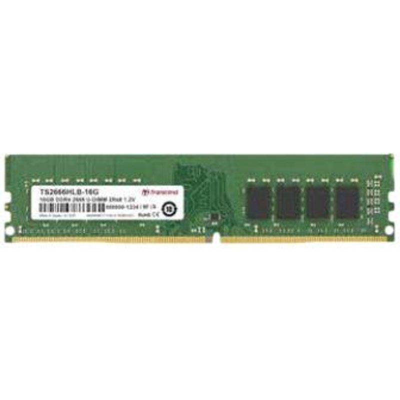 Transcend - DDR4 - module - 4 Go - DIMM 288 broches - 2666 MHz / PC4-21300 - CL19 - 1.2 V - mémoire sans tampon - non ECC