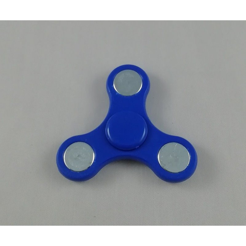 Hand Spinner Fidget Jeu De Roulement À Billes Anti Stress Toupie Jouet Bleu