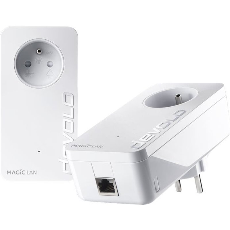 devolo Magic 2 LAN - Starter Kit - pont - - 1GbE, HomeGrid - Branchement mural (pack de 2)