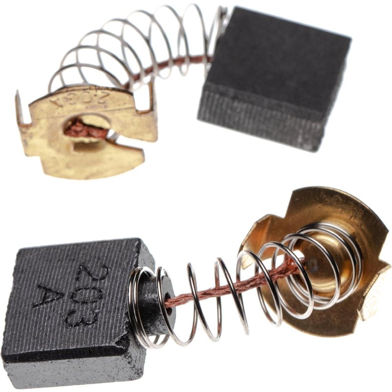 vhbw 2x balai de charbon pour moteur électrique 7 x 18 x 16mm compatible avec Makita 2414B, 2414NB, 3612, 3612C, 5103R, 5104S, 5143R outil électrique