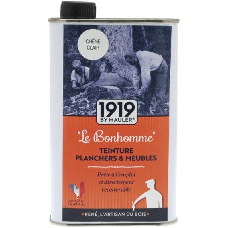 Teinture planchers & meubles Le bonhomme - 0,5 litre - Chêne clair 1919 by Mauler