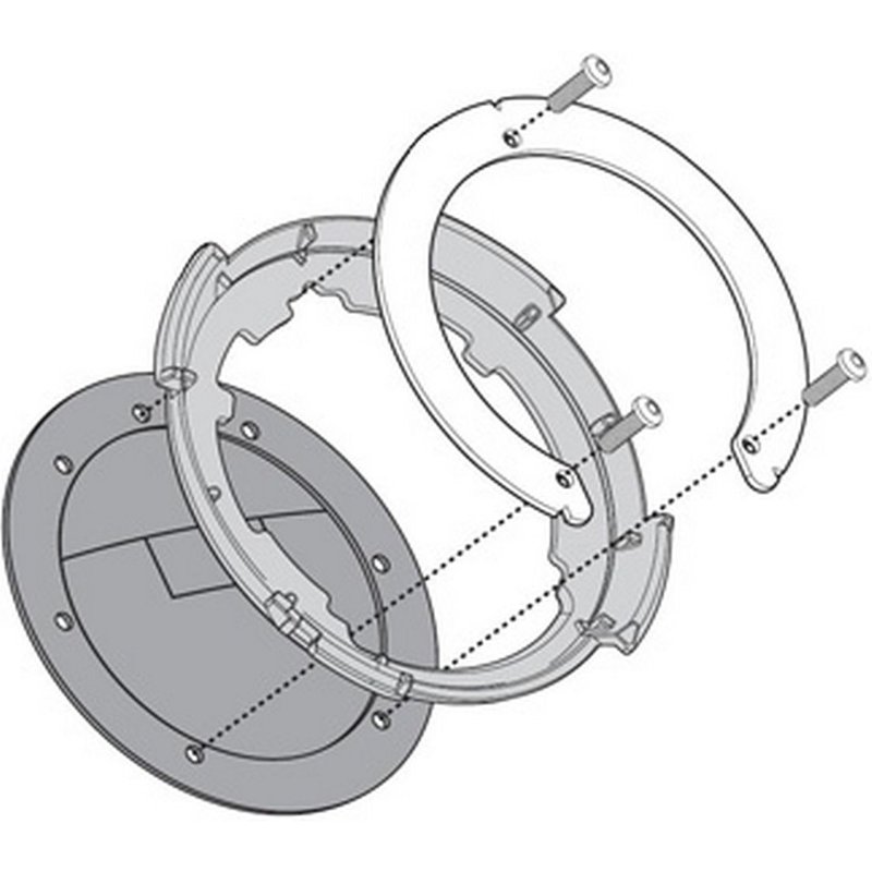 Bride métallique Givi pour fixation Tanklock Honda CBF 600 S / CBF 60