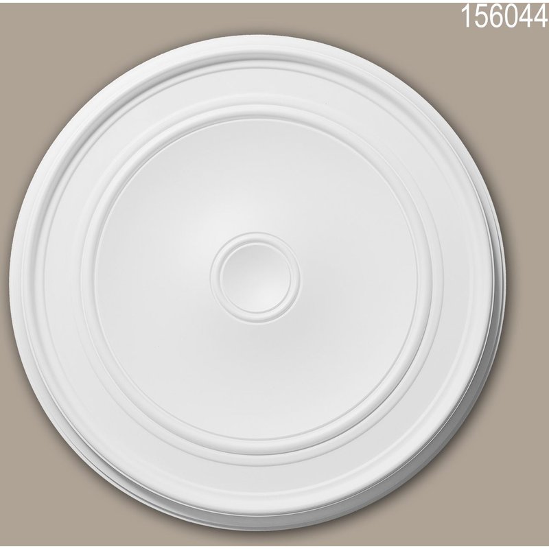 Rosace 156044 Profhome Élement décorative Élement pour plafond design intemporel classique blanc Ø 62 cm