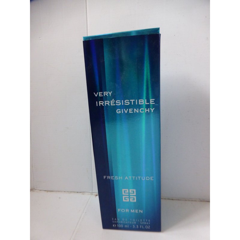 Flacon Vide + Boite Parfum Givenchy Homme Very Irrésistible Bleu Pour Collection