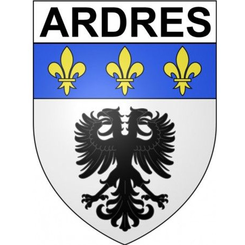 Ardres 62 Ville Stickers Blason Autocollant Adhésif - Taille : 4 Cm