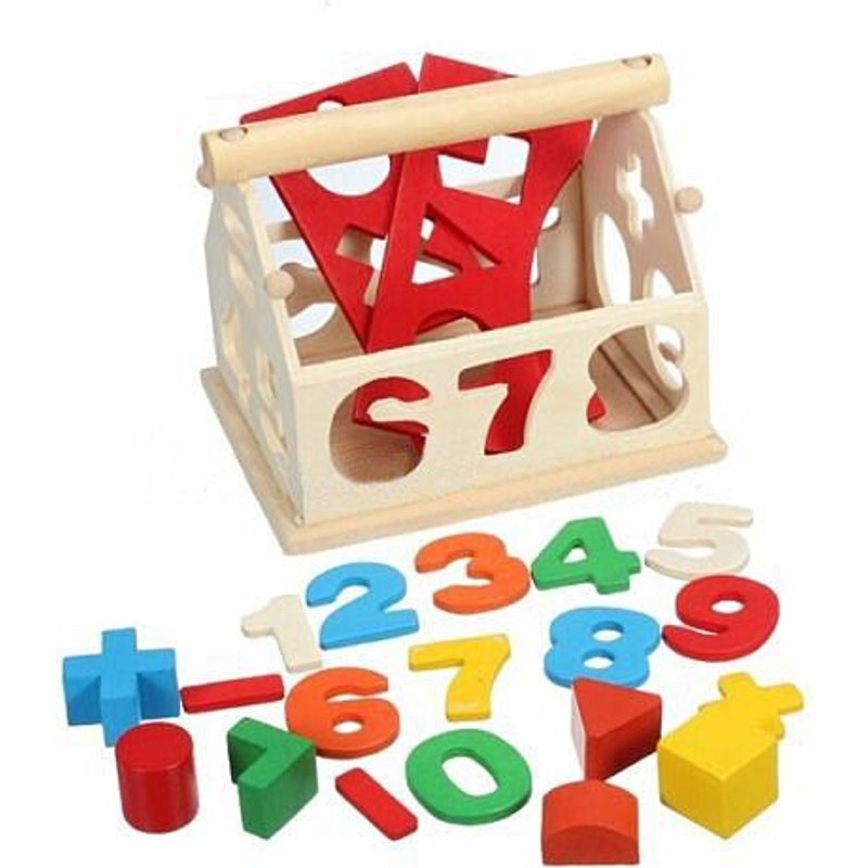 1 Ensemble Enfants En Bois Assemblage Nombre Maison Blocs De Construction Jouets Éducatifs Apprentissage Intellectuel Bloc Jouet Maths Cadeaux P15