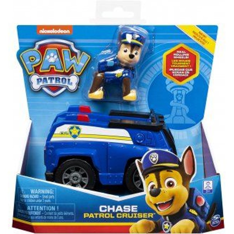 Pat Patrouille Chien Chase Et Son Camion De Police - Fourgon - Vehicule - Voiture - Figurine Chien Policier - Paw Patrol
