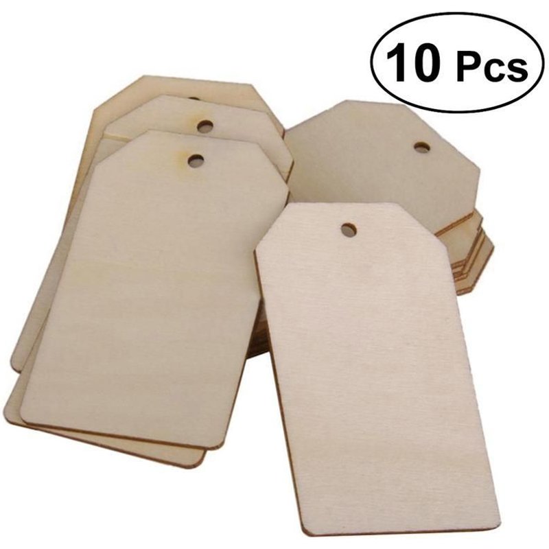 10 Pcs Copeaux De Bois Inachevés Pour Pièces De Jeu De Société Artisanat Projets Ornements