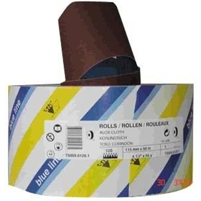 Rouleau toile souple 2936 SIA ABRASIVES - 115 mm x 50 m - Grain 150 - 4446.8229.0150