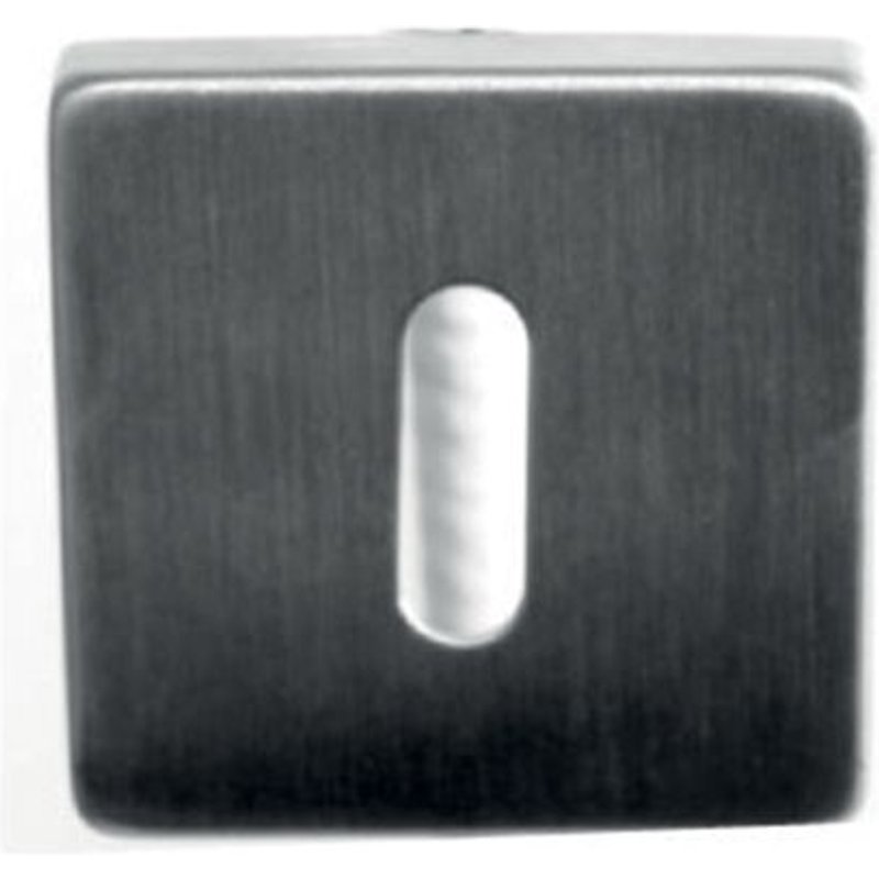 Paire de rosace carrées Inox 304 53 x 53 mm - clé L - 652