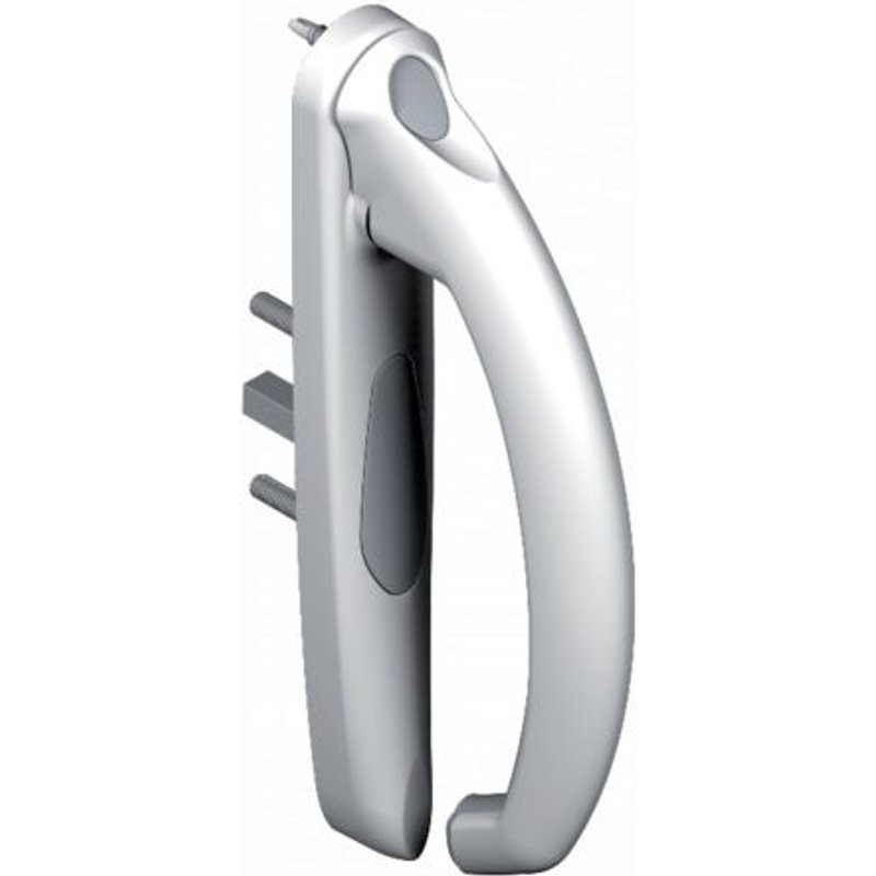 Poignée 20° intérieur 5530-1 Blanc CROISEE DS - Fut centre gauche prof.28 à 38 mm - DS5530-G036