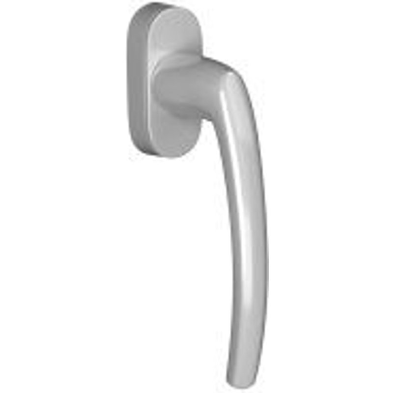 Bouton oscillo-battant Ovalfiliz PRODIF - Carré 7x35 mm 2 vis 5x45 - Anodisé argent - 677871EF01